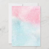 Melkjarige verjaardagsuitnodiging kaart (Achterkant)