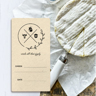 Melkkaas   Koe van  Boerderij geitenschapen Etiket