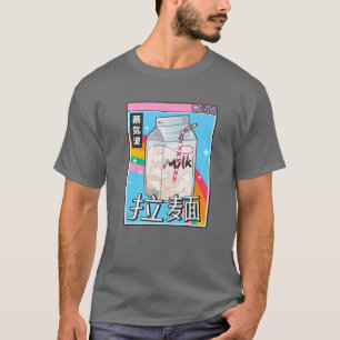 Melkkarton Regenboog Japan Style 80S Otaku Vaporwa T-shirt