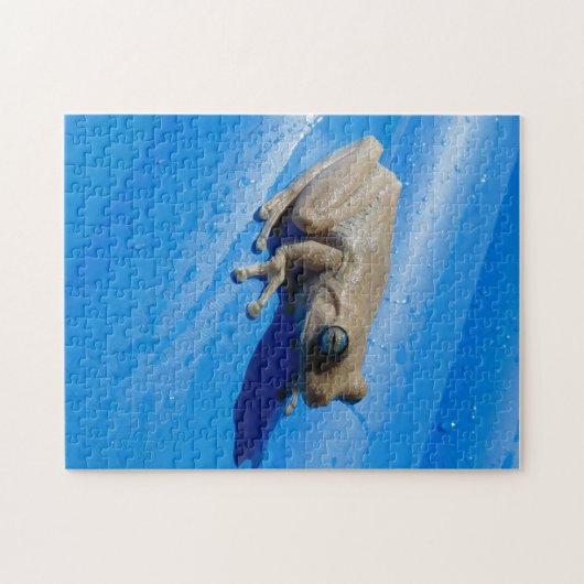 Melkkikker op een Blue Pool Float Legpuzzel (Horizontaal)