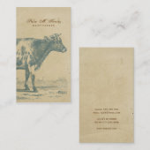  melkkoe Eenvoudige roestkoel Visitekaartje (Voorkant / Achterkant)