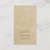  melkkoe Eenvoudige roestkoel Visitekaartje (Achterkant)