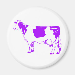 Melkkoe Silhouette Beef Cattle Moo Bull Steer Magneet