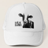Melkkoe - Zwarte en witte zuivelkalf Trucker Pet (Voorkant)
