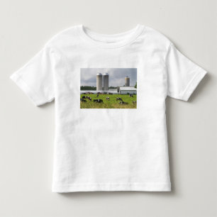 Melkkoeien en boerderij bij Taylor County Kinder Shirts