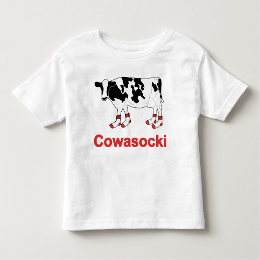 Melkkoeien in sokjes - Cowasocki Cow A Socky Kinder Shirts (Voorkant)
