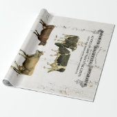 Melkkoeien stijl oude roestkoeien, volledige groo cadeaupapier (Uitgerold)