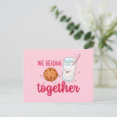 Melkkoekjes Belong Together Cute Valentijnsdag Briefkaart (Staand voorkant)