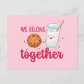 Melkkoekjes Belong Together Cute Valentijnsdag Briefkaart (Voorkant)