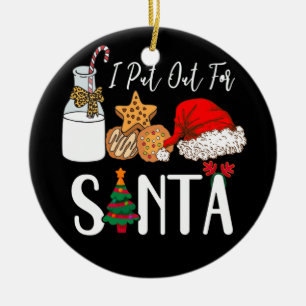 Melkkoekjes die ik voor de kerstman heb uitgedeeld keramisch ornament