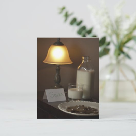 Melkkoekjes Santa Claus Feestdagenkaart (Staand voorkant)