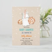 Melkkoekjes, verjaardagsuitnodiging kaart (Staand voorkant)