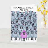 Melkkoppel schapenkaart kaart (Gele Bloem)