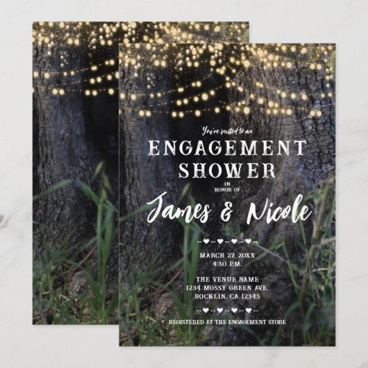 Melklichten in het Verloving van het bos Kaart (Voorkant / Achterkant)