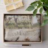 melkmeisje boer decoupage tissuepapier (Geschenk)