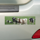 Melkmelk Koe op het Boerderij Bumpersticker (Op auto)