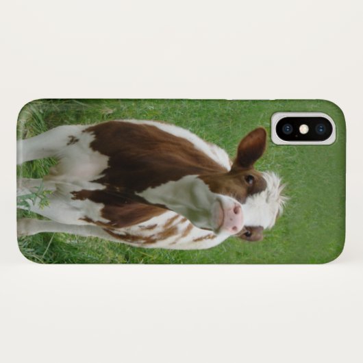 Melkmelk Koe op het Boerderij Case-Mate iPhone Case (Achterkant (horizontaal))