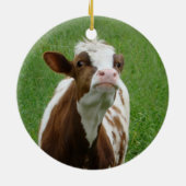 Melkmelk Koe op het Boerderij Keramisch Ornament (Achterkant)