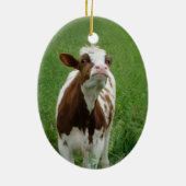 Melkmelk Koe op het Boerderij Keramisch Ornament (Achterkant)