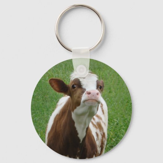 Melkmelk Koe op het Boerderij Sleutelhanger (Voorkant)
