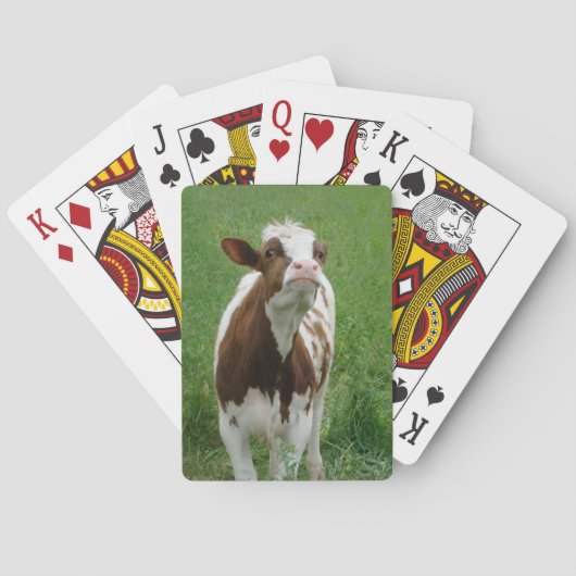 Melkmelk Koe op het Boerderij Speelkaarten (Achterkant)