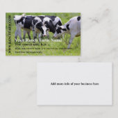 Melkmelkkoeien Boerderij Rangras Visitekaartje (Voorkant / Achterkant)