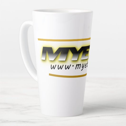 MelkMok van MYETV Latte Mok (Linkerhoek)