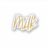 Melkopslag Sticker (Voorkant)