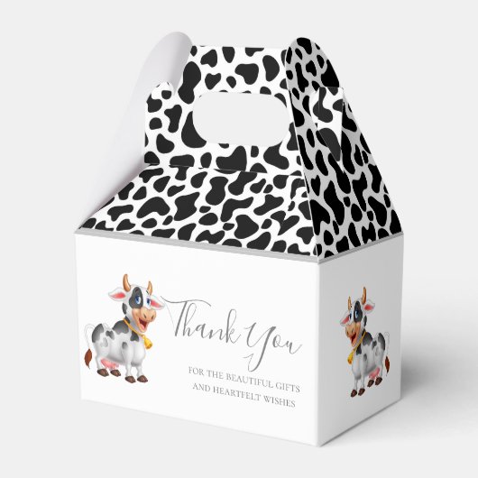 Melkpatronen Koe Favoriet Box Bedankdoosjes (Voorkant Zijde)
