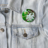 Melkroos en monarch ronde button 5,7 cm (In situ)