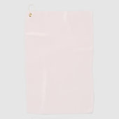 melkroze vaste stof golfhanddoek (Voorkant)