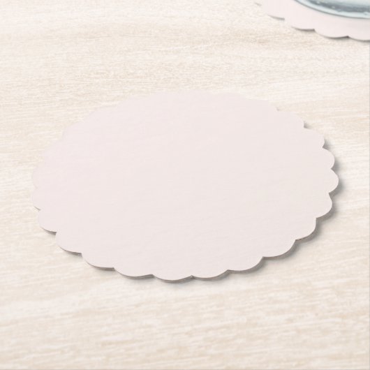 melkroze vaste stof kartonnen onderzetters (Gekanteld)