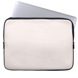 melkroze vaste stof laptop sleeve
