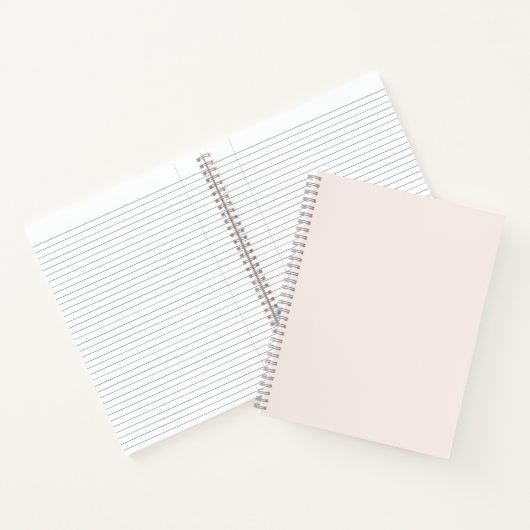 melkroze vaste stof notitieboek (Binnen)