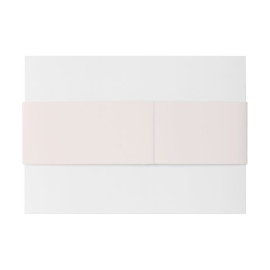 melkroze vaste stof uitnodigingen wikkel (Achterkant Voorbeeld)