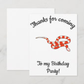 Melkslang Gefeliciteerd  Bedankkaart (Voorkant / Achterkant)