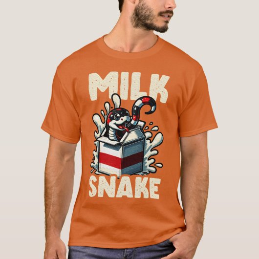 Melkslang Op Melk Dier vrienden T-shirt (Voorkant)