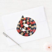 Melkslang Ronde Sticker (Envelop)