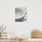 Melkspatten in beker poster (Keuken)