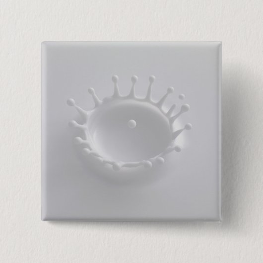 Melkspil Vierkante Button 5,1 Cm (Voorkant)