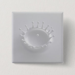 Melkspil Vierkante Button 5,1 Cm