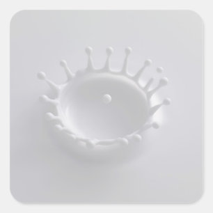 Melkspil Vierkante Sticker