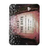 Melksprookjesroze bosroze bewaart de datum magneet (Verticaal)