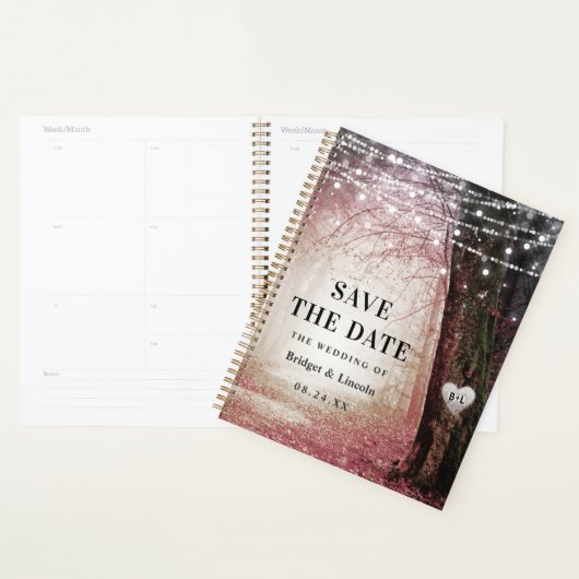 Melksprookjesroze bosroze bewaart de datum planner (Display)