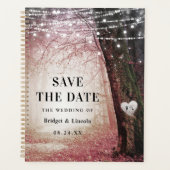 Melksprookjesroze bosroze bewaart de datum planner (Voorkant)