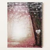 Melksprookjesroze bosroze bewaart de datum planner (Achterkant)