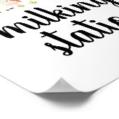 Melkstation boerderij Birthday Party Poster (Hoek)