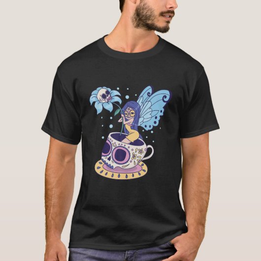 Melksuiker Mok Butterfly Tea Pot Witch Magi T-shirt (Voorkant)