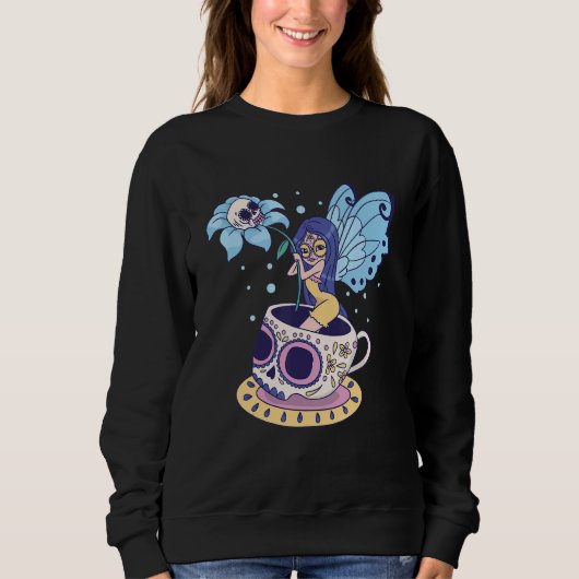 Melksuiker Mok Butterfly Tea Pot Witch Magi Trui (Voorkant)