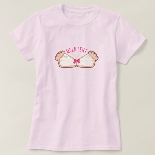 MELKTERT Afrikaans Saffa Expat Boeremeisie T-shirt (Design voorkant)